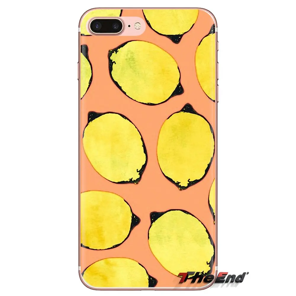 fruit lemon Citrus Giant Pattern Collage For Sony Xperia Z Z1 Z2 Z3 Z5 compact M2 M4 M5 C4 E3 T3 XA Huawei Mate 7 8 Y3II Housing |
