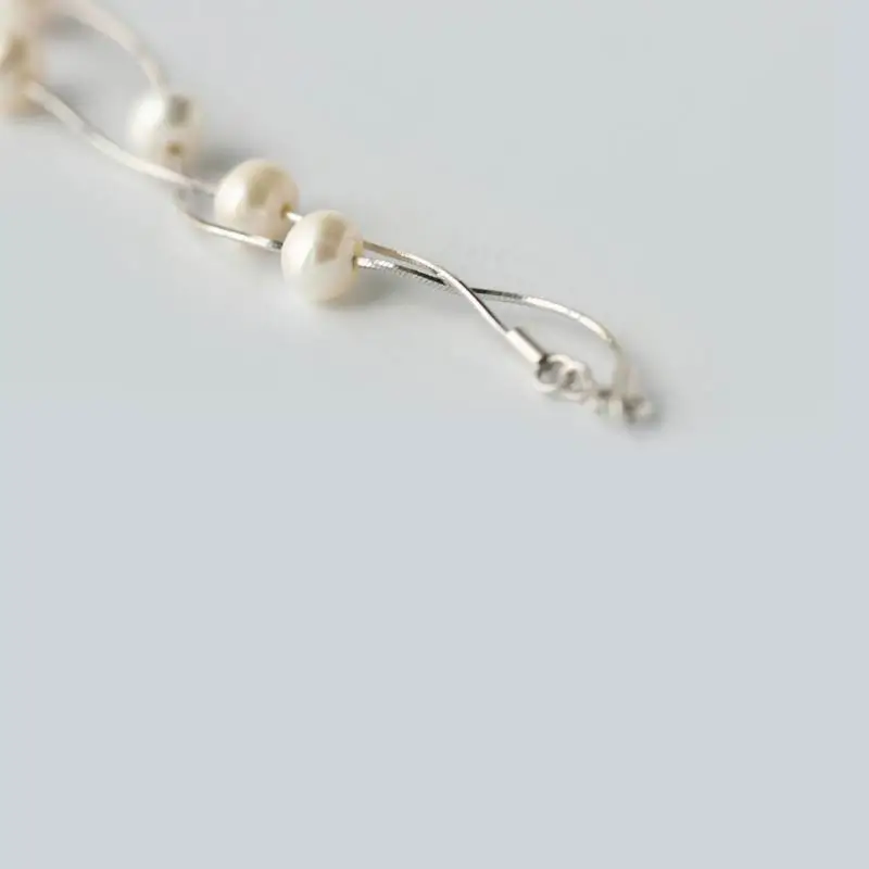 2019 New 925 Sterling Silver Pearl Necklace For Women 4-5mm White Natural Freshwater Jewelry | Украшения и аксессуары