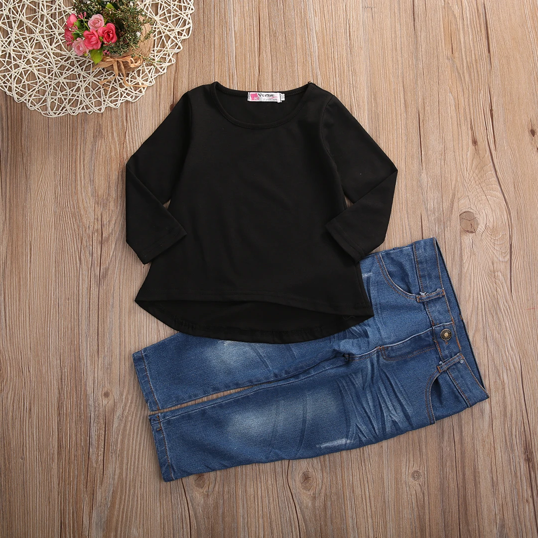 Коллекция 2017 года комплект из 2 предметов Детский костюм Модный одежды для