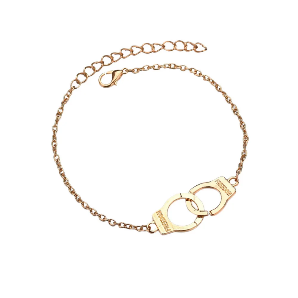 Женский Браслет манжета золотой браслет на лодыжке цепочка ногу регулируемая