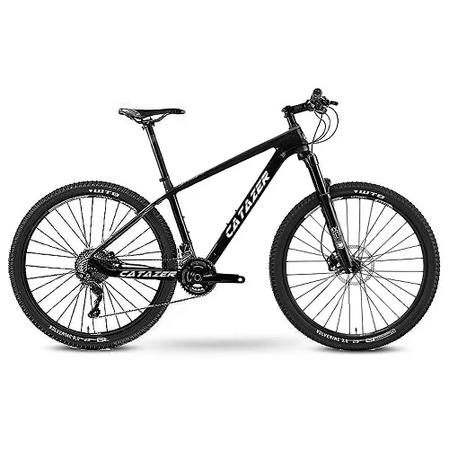 Catazer карбоновый горный велосипед 1" /19" 2" карбоновая рама 29er колеса 20 скоростей Профессиональный MTB велосипед дисковый тормоз велосипед - Цвет: black