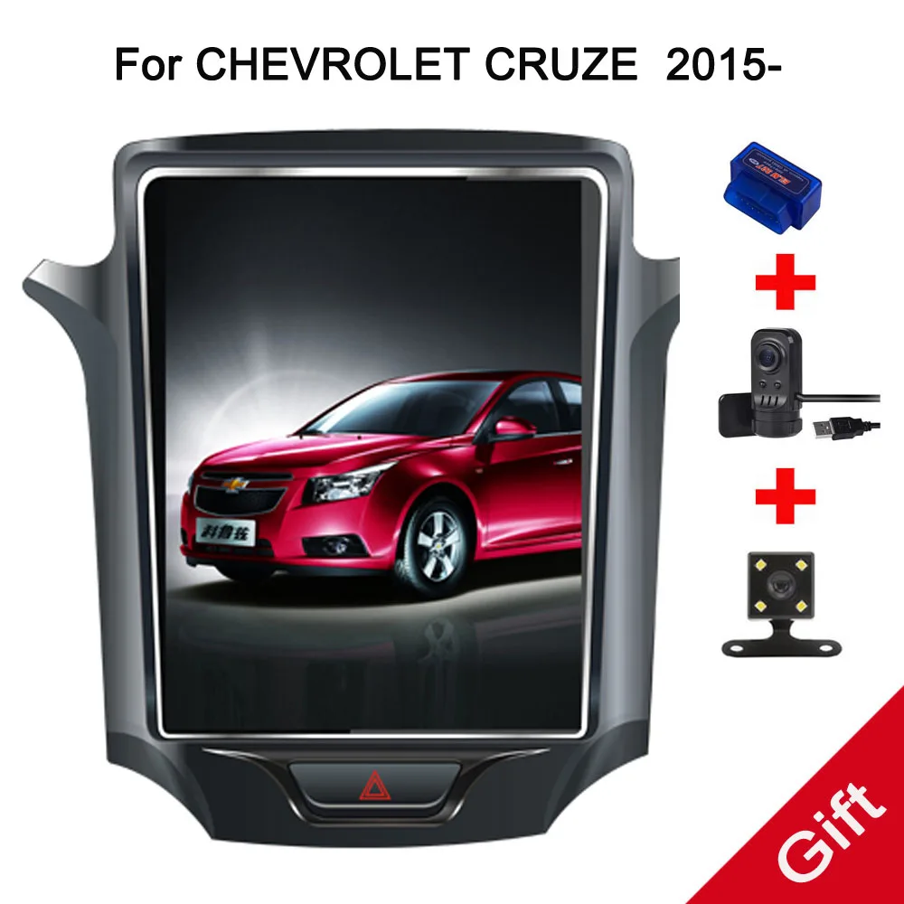 10 4 &quotTesla Android Fit CHEVROLET CRUZE 2015 2016 2017 2018 dvd-плеер автомобиля навигация gps радио |
