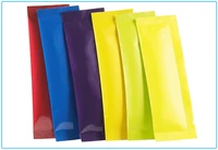 400pcs small elegant color aluminum foil open top bag honey powder flour trial packaging bag heat sealing foil bags