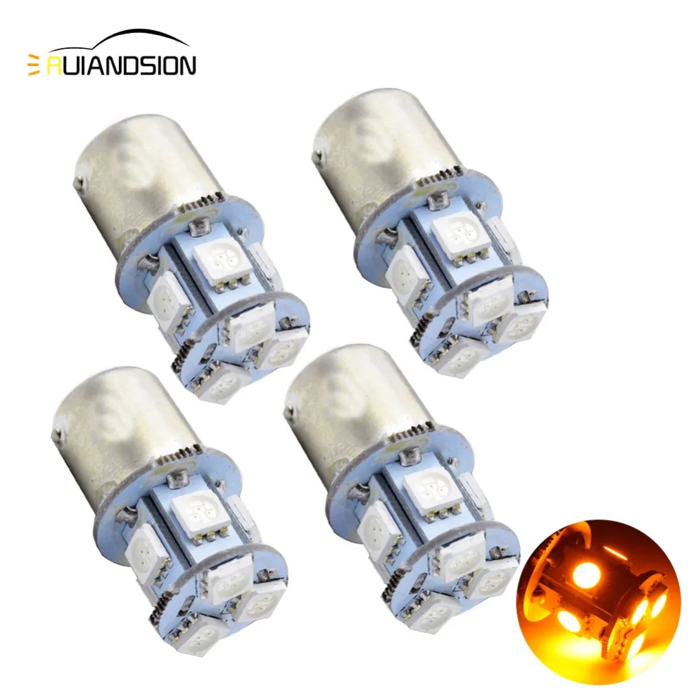 4 шт. 1156 bau15s py21w led 8 SMD 5050 желтый автомобиль хвост сигнала поворота светильник