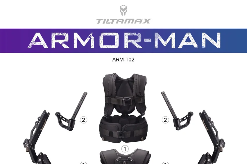 Tilta Max Armor человек arm t02 3 оси Gimbal Стабилизатор Steadycam Steadicam Поддержка|stabilizer steadycam|3 axis