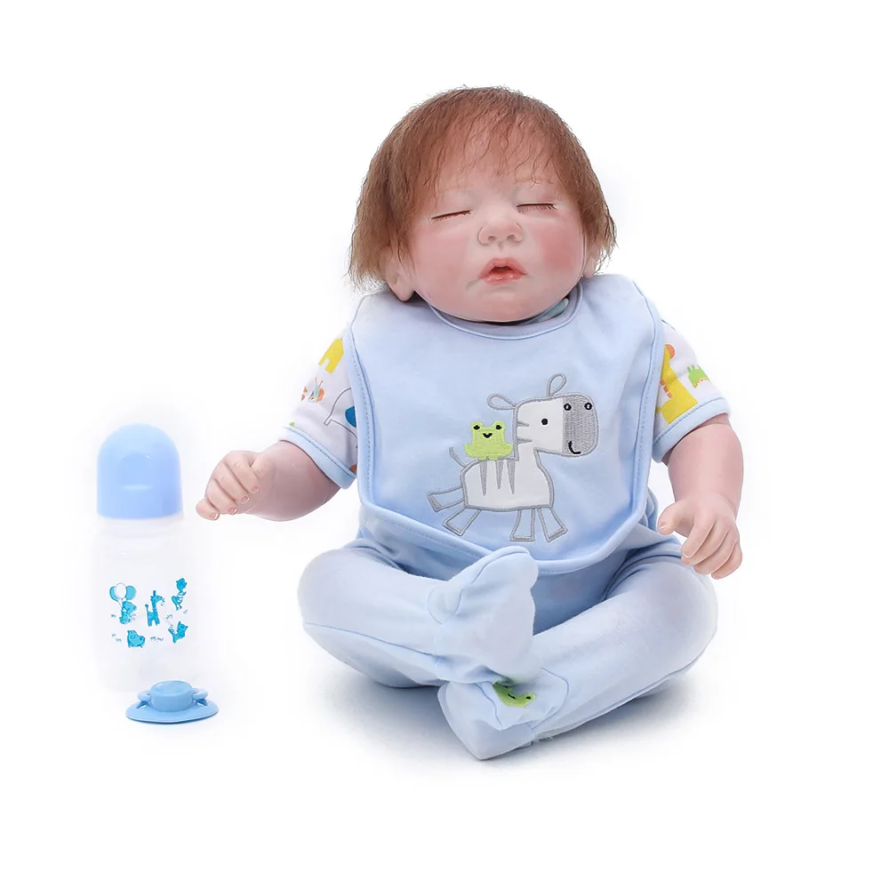 

DollMai Bebes reborn boy dolls 20" soft silicone reborn baby dolls for children gift play house toys bonecas de pano