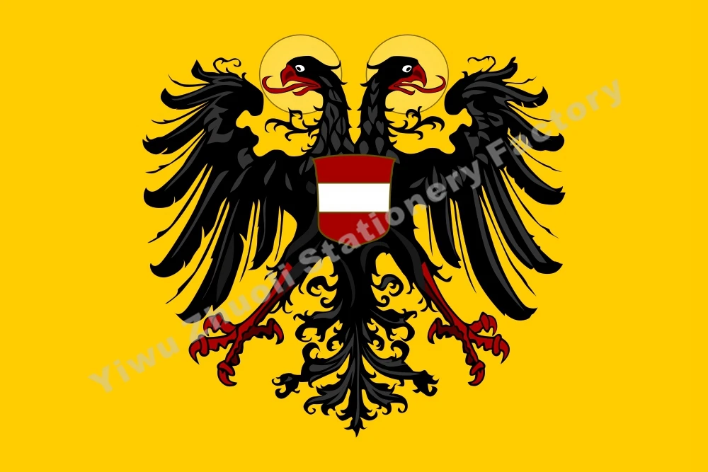

Germany Banner Holy Roman Emperor with Arms 1437 Flag 150X90cm (3x5FT) 120g 100D High Quality Banner Free Shipping