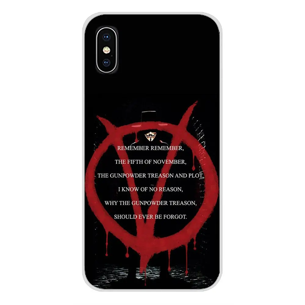 Для Oneplus 3T 5T 6T Nokia 2 3 5 6 8 9 230 3310 1 7 Plus 2017 2018 Guy Fawkes Anonymous Mask TPU Прозрачный чехол |