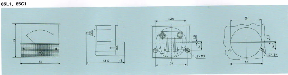 AC Analog Meter Panel 5A AMP Current Ammeters 85L1 0-5A Gauge | Инструменты
