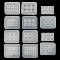 12pcs beads resin molds kit epoxy resin silicone mold with hole for gemstone cabochon jewelry casting 9mm12mm16mm ball beads