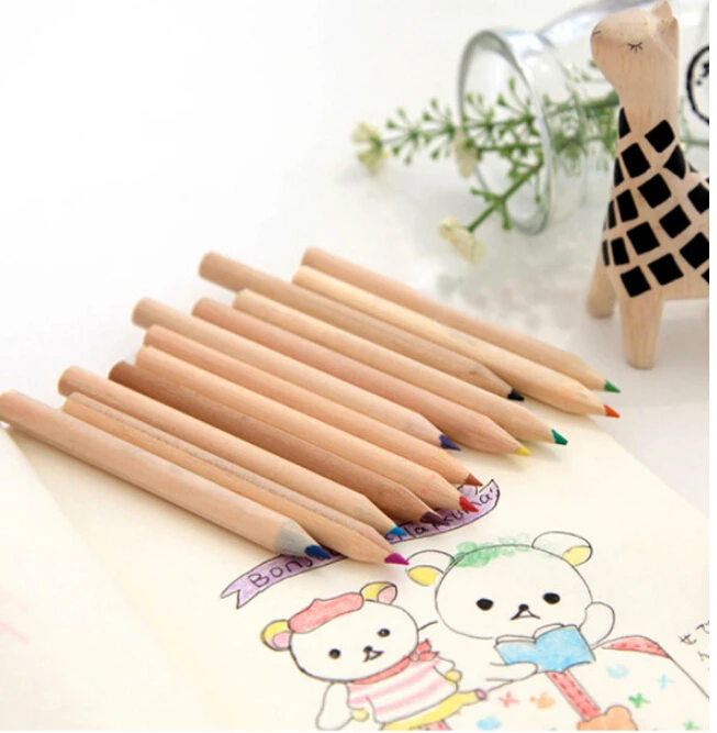Новинка 2017 школьные журналы 12 цветов корейские детские цветные карандаши для