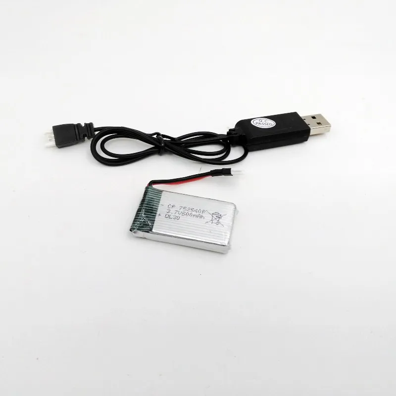 3.7V 500mAh Battery USB Charger SYMA X5 X5C M68 HQ 905 CX-30 BBS868 R/C Helicopter Quadcopter Rc Spare Parts | Игрушки и хобби