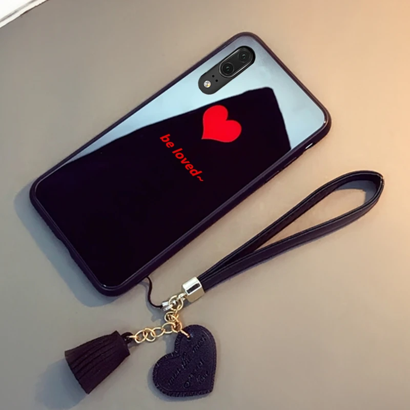 BONVAN для huawei P20 Pro p20 Little P10 Plus, чехол из закаленного стекла, Твердый чехол для huawei P20 lite p10, ремешок с кисточкой