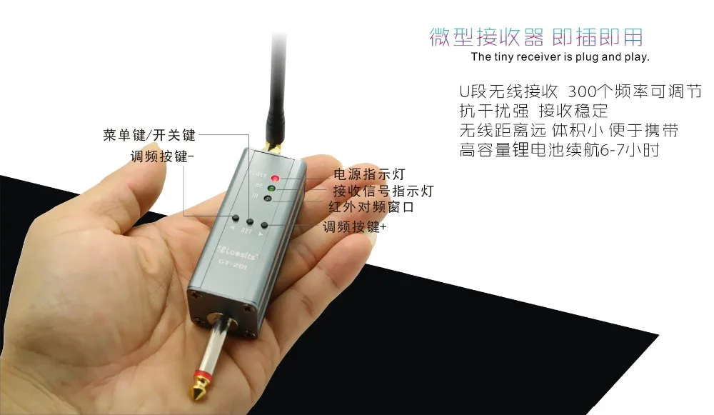 620 760 МГц GT 201/S163 беспроводной ИК микрофон UHF система для музыкальный инструмент