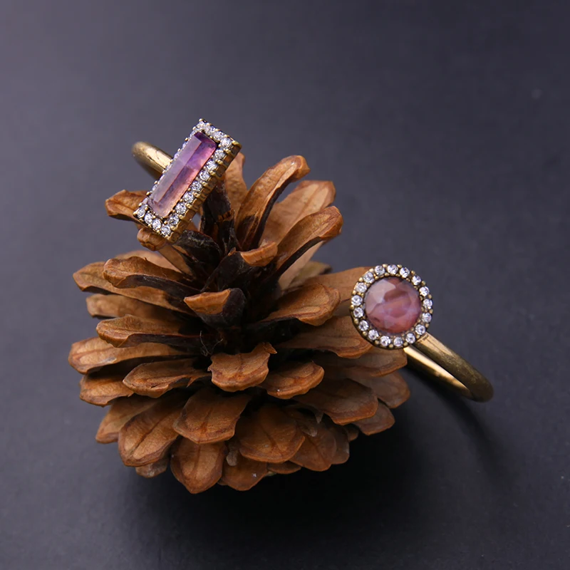 Уникальный Женский Регулируемый Браслет-манжета из металлического сплава |