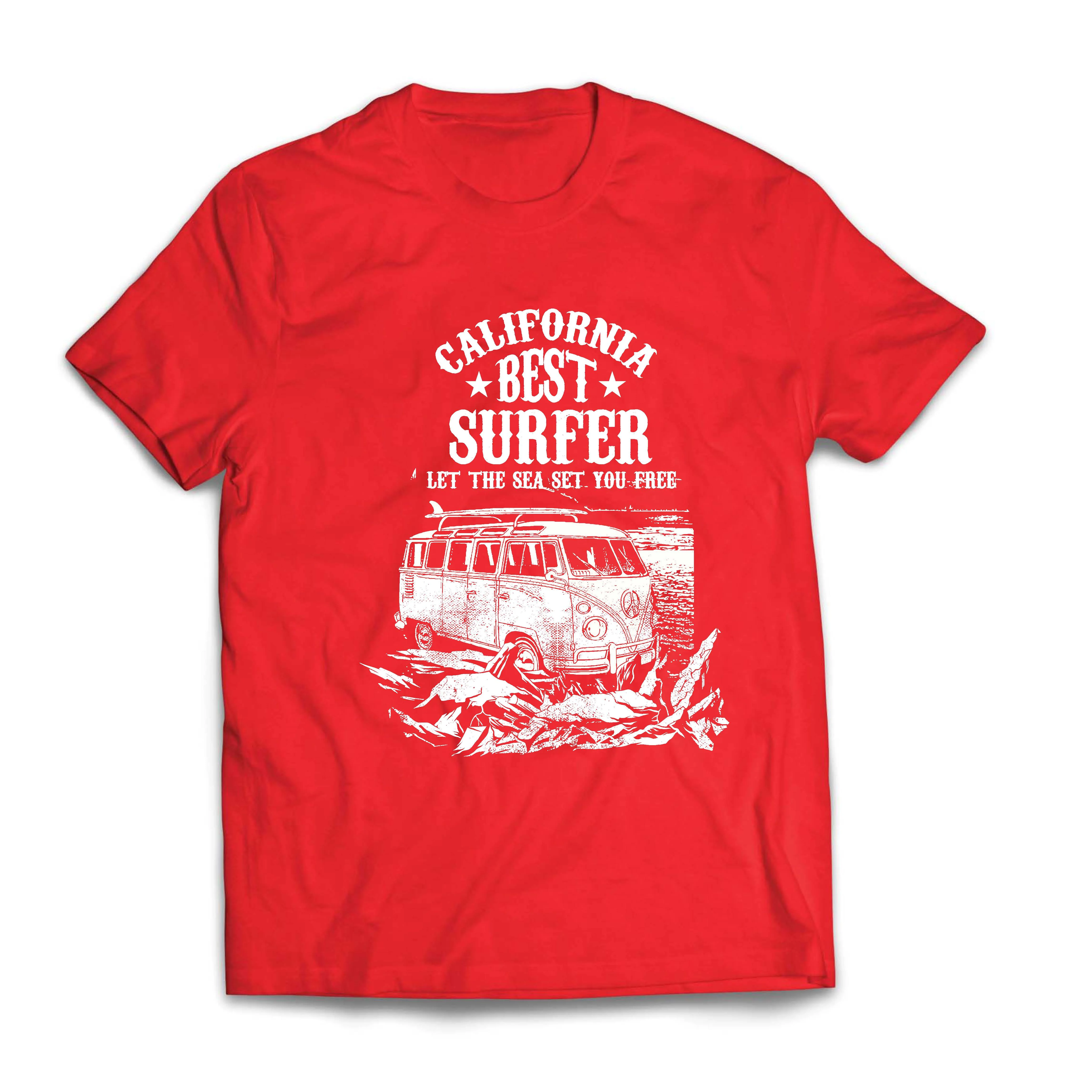 Новинка 2019 Мужская футболка для путешествий в стиле фургона с лучшим серфером на