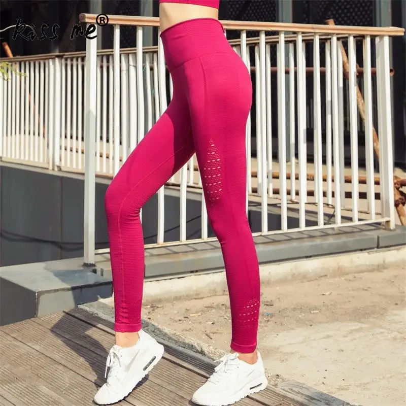 Women Energy Seamless Tummy Control Yoga Pants Super Stretchy Gym Tights High Waist Sport Leggings Running Practice Suit | Спорт и
