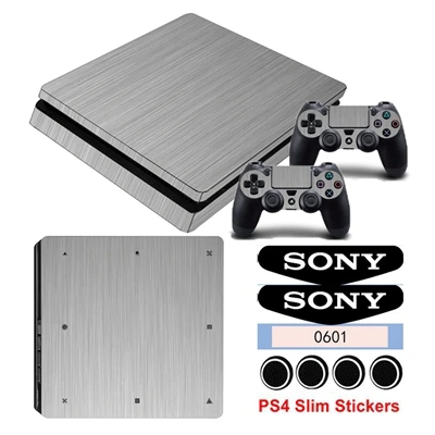 YSP4S-0034 Деревянный Protectoive кожи Стикеры чехол для Playstation 4 Slim PS4 Slim консоли наклейки для 2 крышки контроллеров наклейки - Цвет: YSP4S-0034