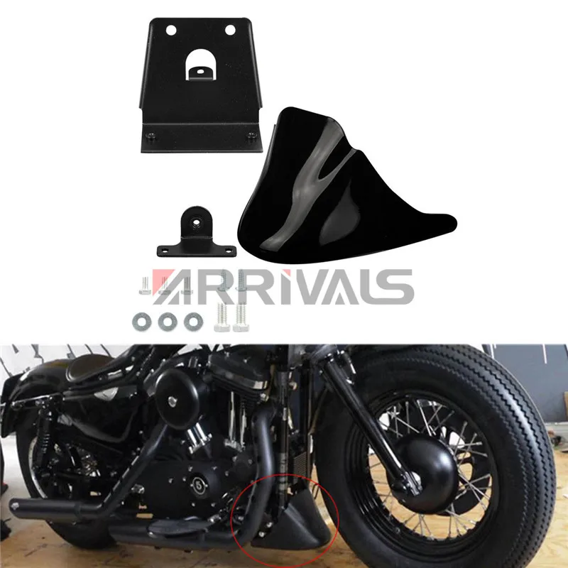 Для Harley XL Sportster 883 1200 мотоцикл яркий черный Яркий глянцевый передний нижний