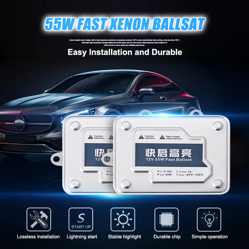 MGTV свет D2H 9012 H4 55 W автомобилей Ксеноновые лампы балласт 12 V быстро до Выделите ксенон лампы H1 H3 H7 H11 H8 H9 9005 9006