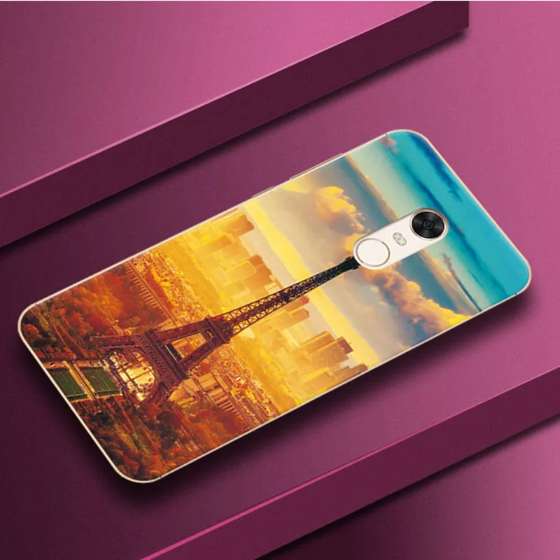 Мягкий чехол из ТПУ с экзотическим природным пейзажем для Redmi 5 Plus задняя крышка