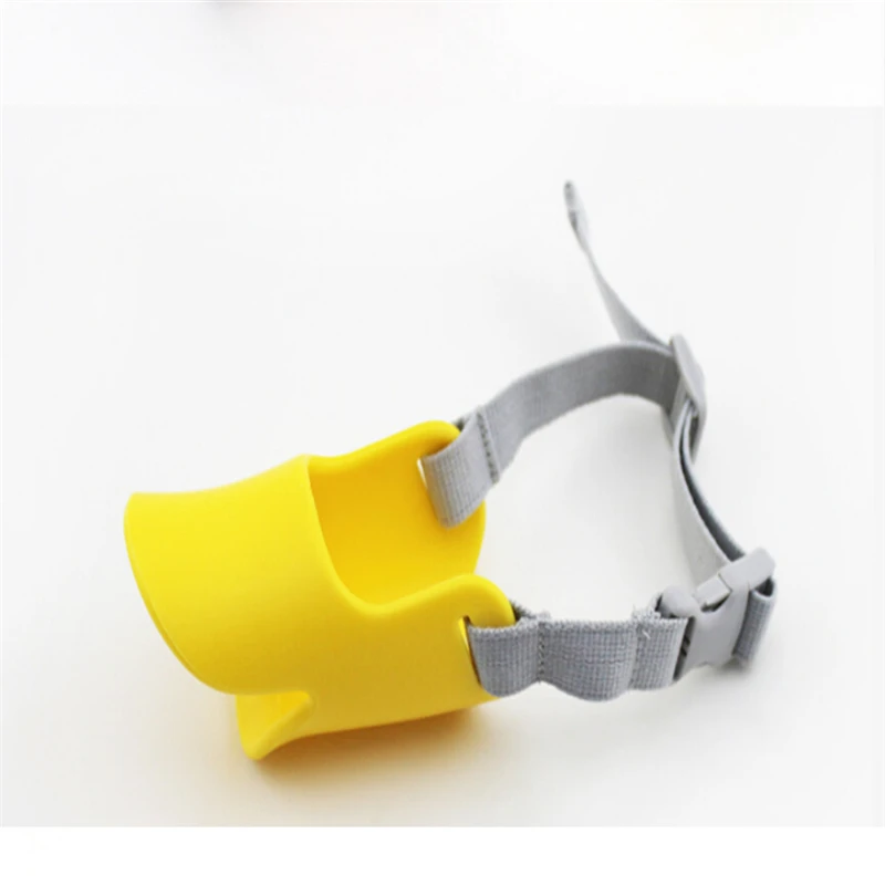 Новинка силиконовые Милые клюв утки дизайн маска намордник для собак против лая