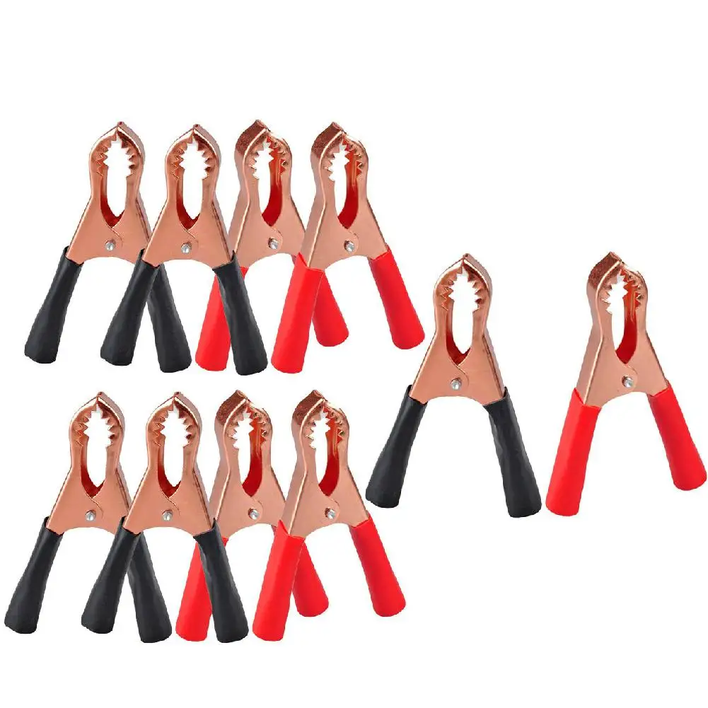 LanLan высокое качество партиями по 5 пар красные черные автомобиля Батарея зажим