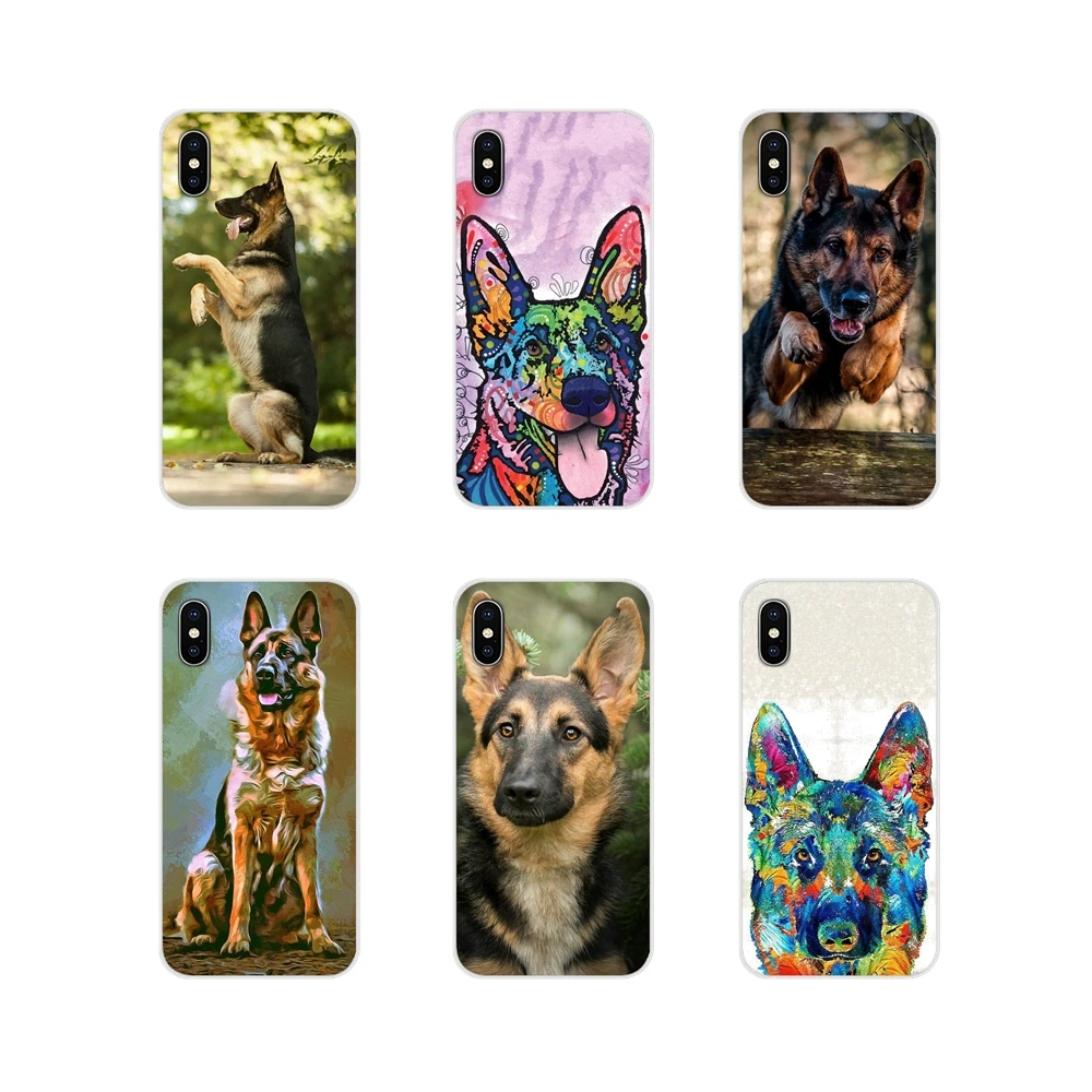 Аксессуары чехлы для телефонов Чехлы немецкой овчарки Love Samsung Galaxy A5 A6S A7 A8 A9S Star J4 J6