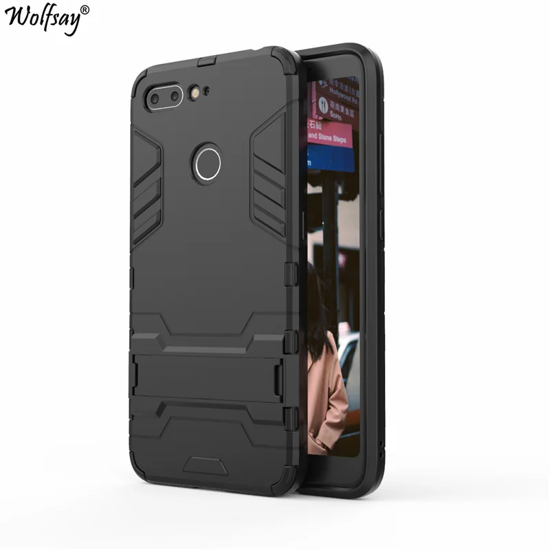 Wolfsay чехол для zte Нубия V18 тонкий PC + мягкие резиновые Броня телефона крышка v18