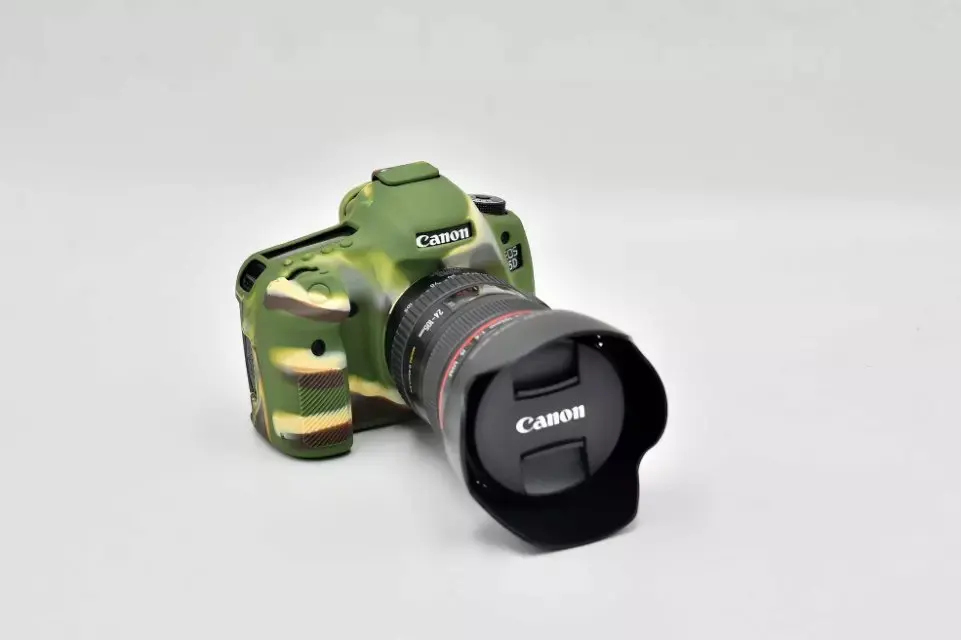 Мягкая зеркальная силиконовая сумка для камеры Canon EOS 5D Mark III 5D3 5DS 5DR легкая чехол |