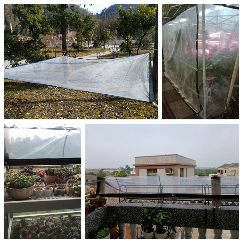 0.12mm Thicken Greenhouse Garden Bonsai Flower Succulent Plants Cover Film Keep Warm Canopy Awnings Waterproof Tarpaulin | Дом и сад