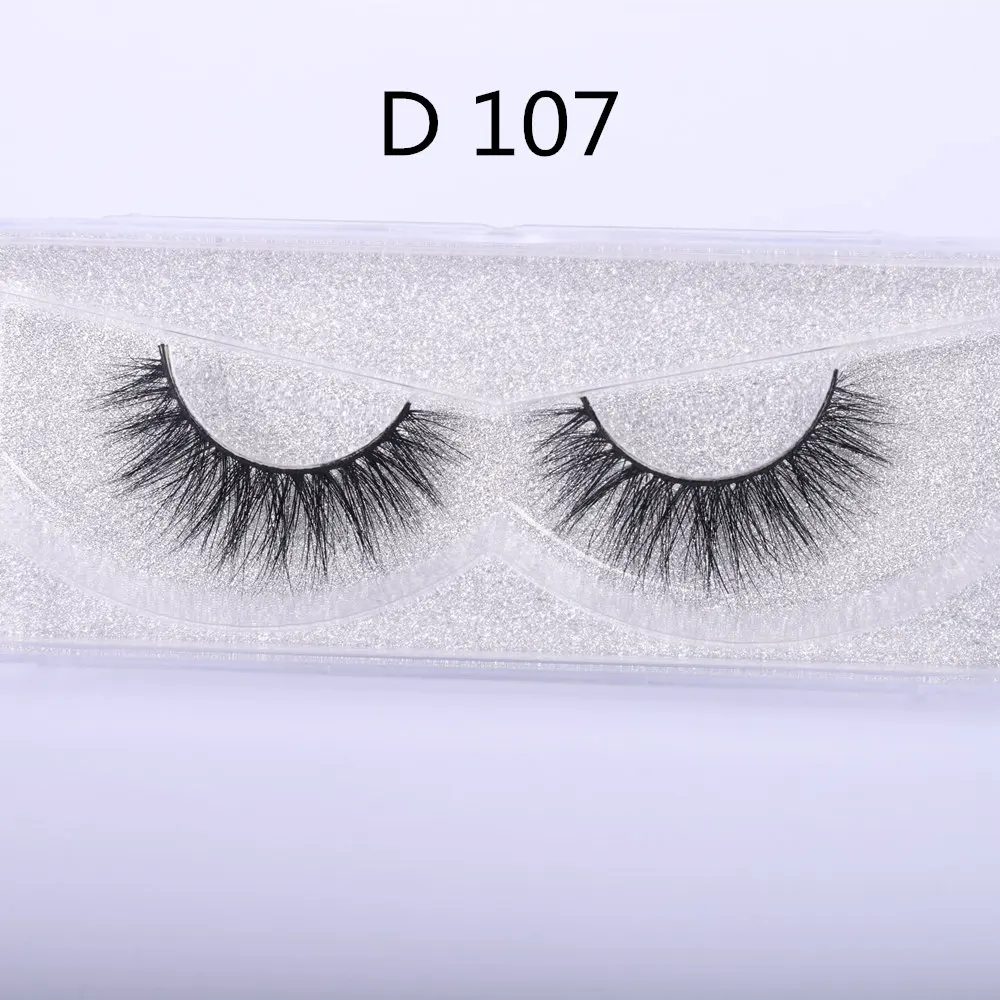 D107 WOWANGEL, норковые ресницы, 3D ресницы, толстые, ручная работа, ресницы, полная полоска, поддельные, Maquiagem, бесплатно, Роскошные, 1 пара, накладные ресницы D104 - Цвет: D107