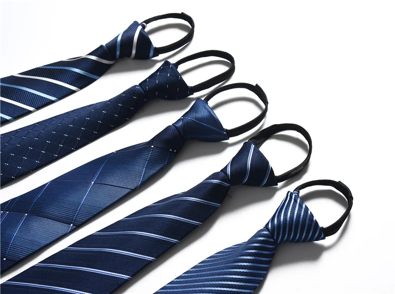 Весна 2019 новый удобный галстук на молнии мужской и женский полосатый костюм из