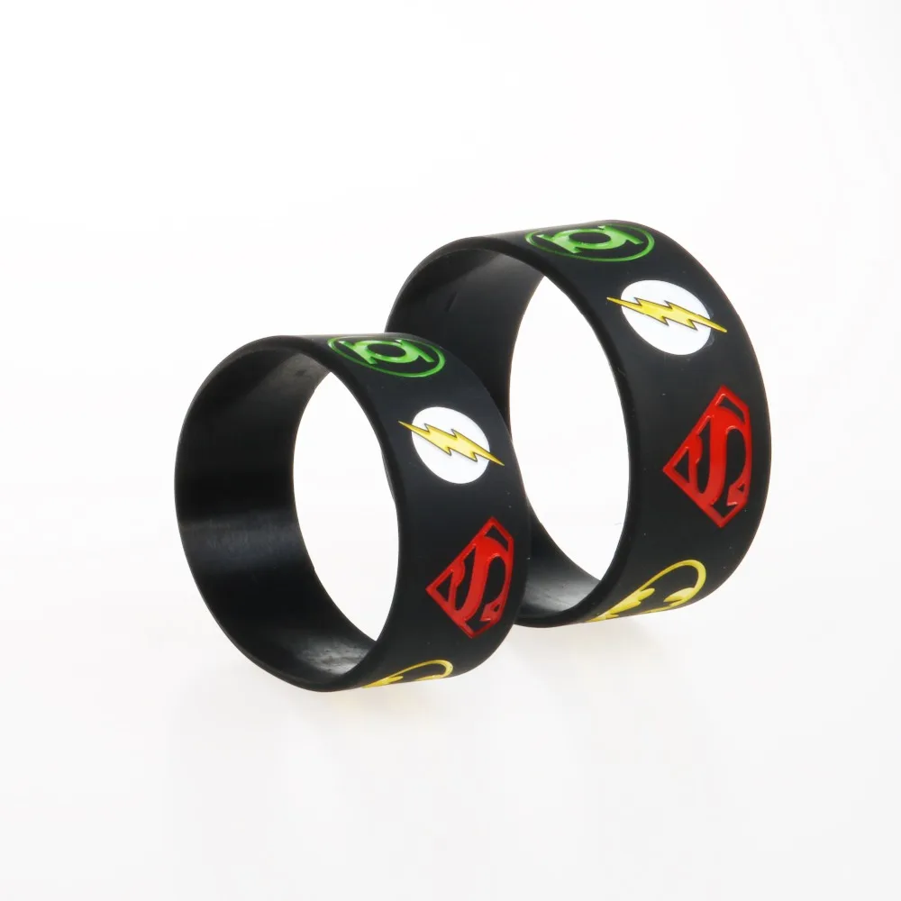 Силиконовые браслеты Justice League широкие силиконовые для взрослых и детей модный