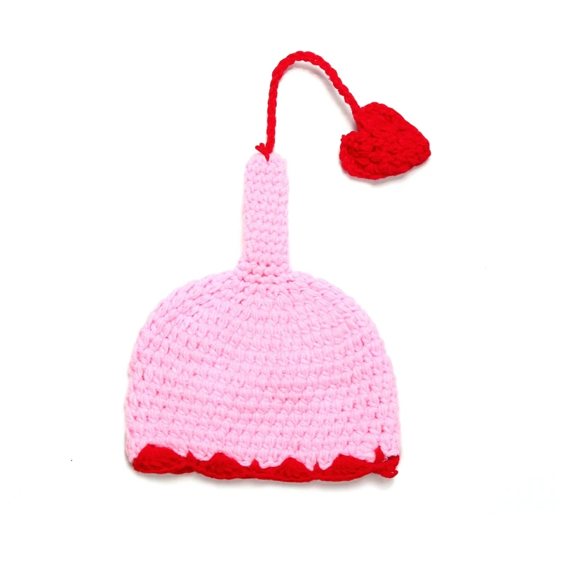 2018 Baby Christmas Hap Newborn Infant Handmade Photography Prop Hot Sale 0-6M Girls Boys Beanie Crochet Cap Knitted Santa Hat | Мать и