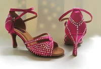 fashional professional womens latin dance shoes ballroom salsa dancing shoes tango wedding shoes 6233r rhinestone