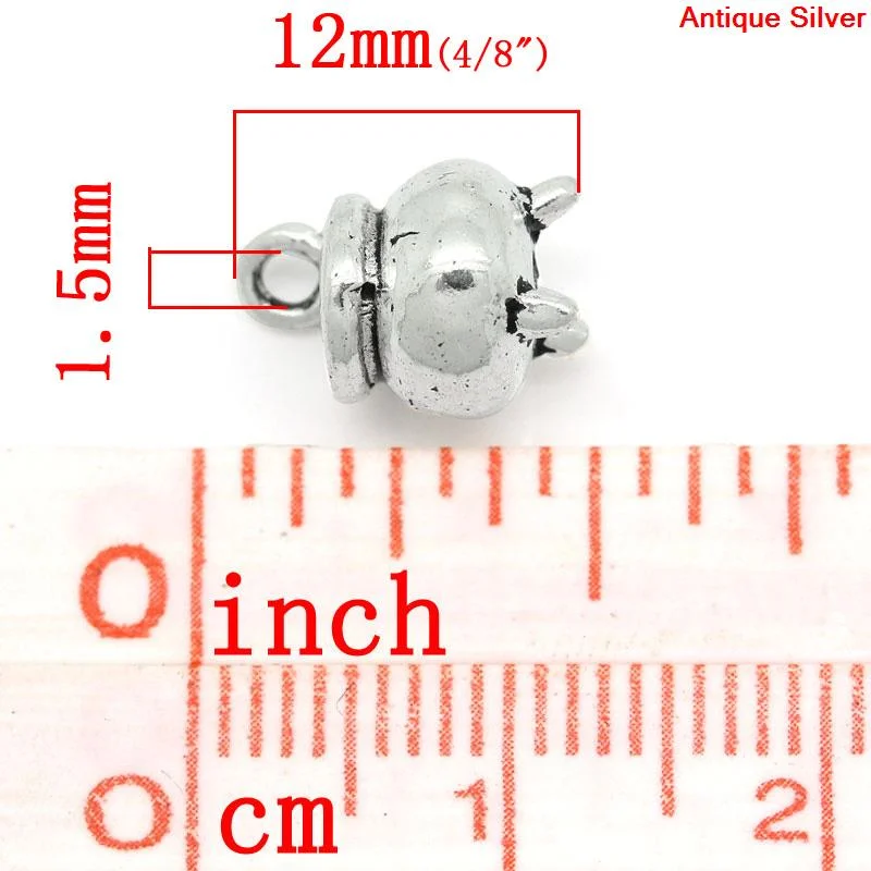 Doreen Box hot Charm подвески колдунья Котел чайник античное серебро 12 мм x 8 (4/8 &quotx 3/8&quot) 30