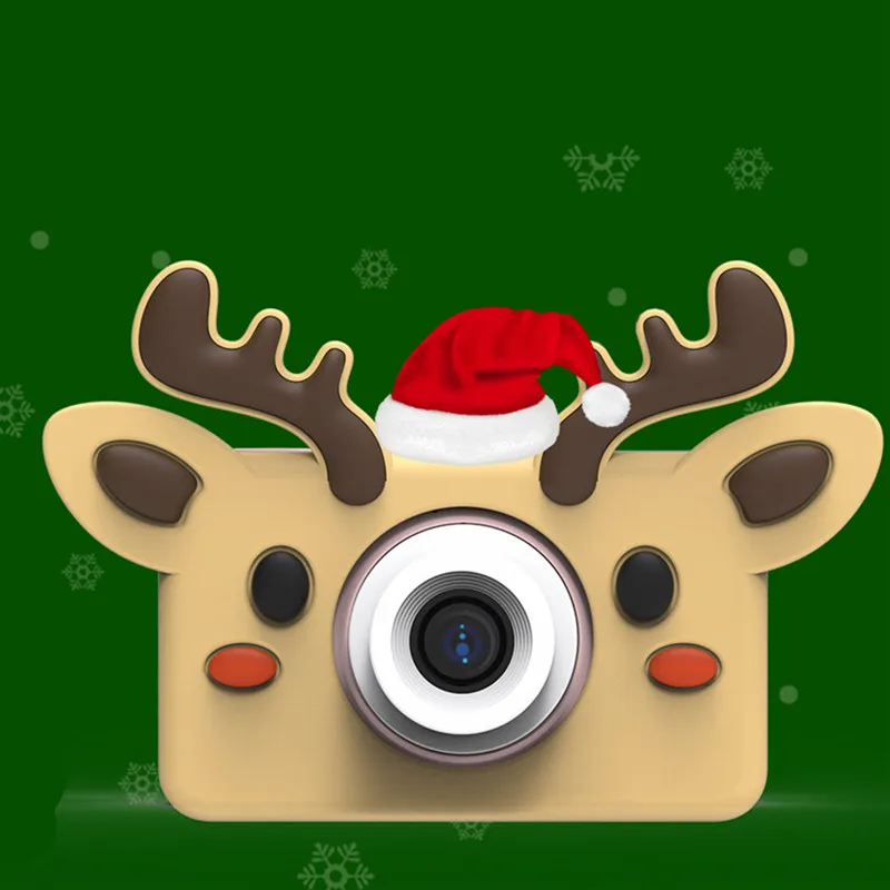 wapiti case Детская игрушечная мини-камера, цифровая фотокамера, детские игрушки, обучающая фотография, подарки, игрушка для малышей, 8 Мп, hd камера для детей - Цвет: wapiti case