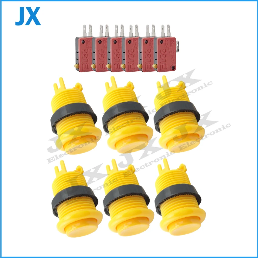 6 шт. разные цвета цветов на выбор кнопки arts12v с микропереключателем кнопка в