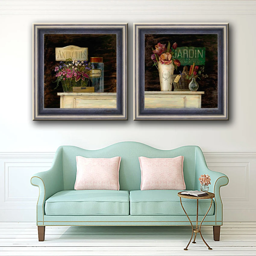 Набор картин маслом на холсте с изображением цветов подоконнике|canvas prints|print on