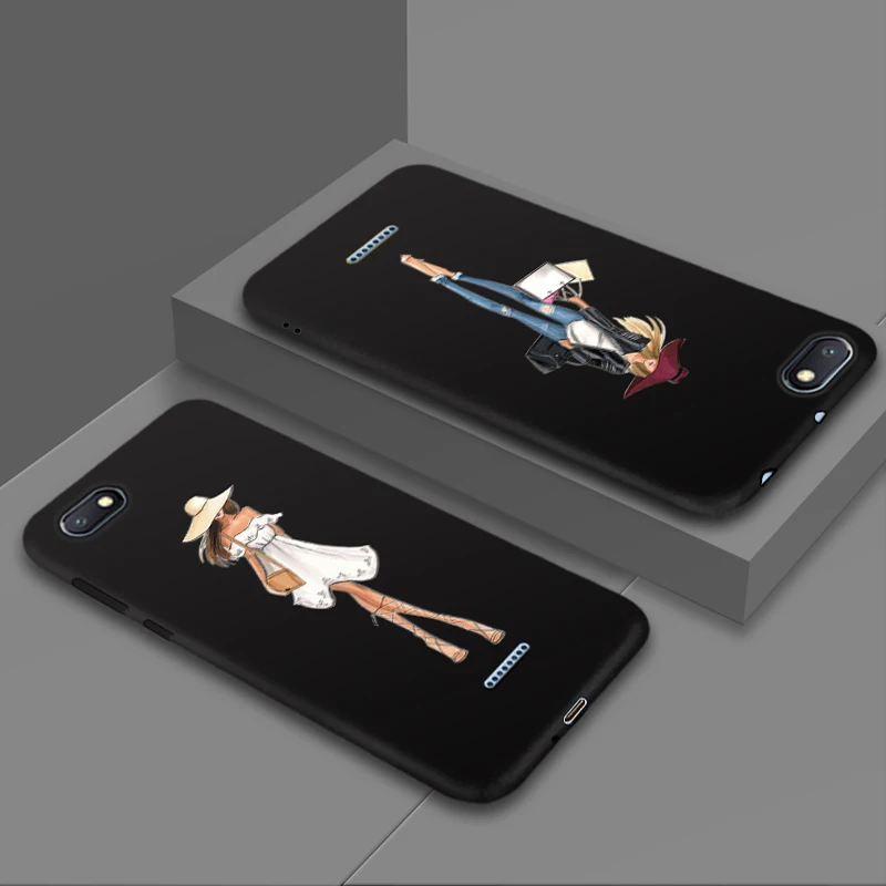 JURCHEN женский чехол для Xiaomi Redmi 6 Pro 6A Желтый силиконовый мягкий телефона 4A 5A 5 Plus Note 4X