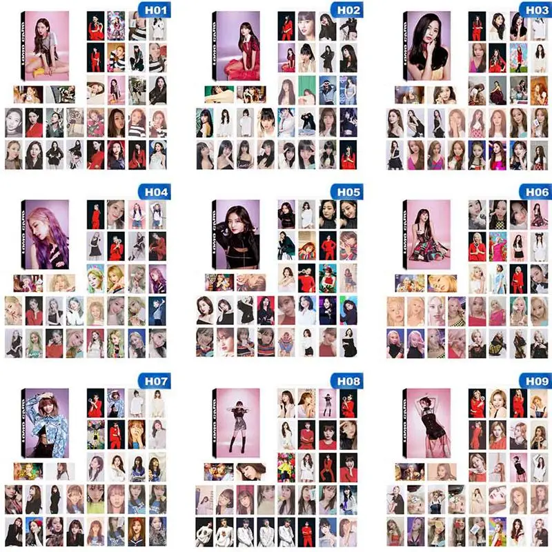 30 шт./корт. K pop двойная Фотокарта ЛОМО коллективная постер канцелярские