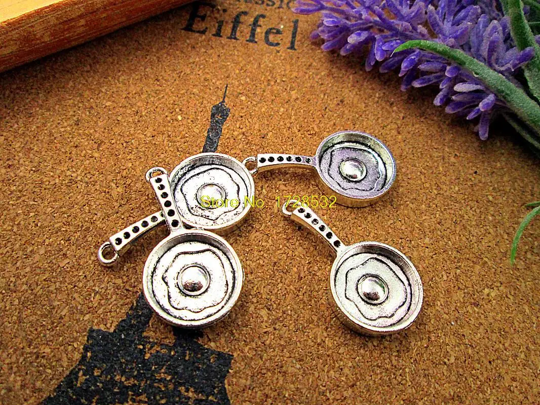 Подвеска для сковороды античная Серебристая подвеска 3D сковородки с яичницами