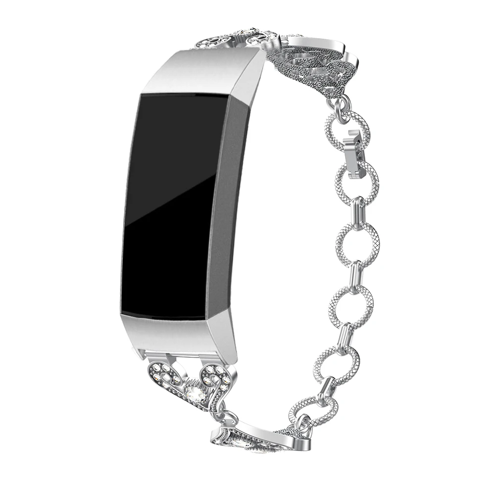 Металлический ремешок в стиле ретро для Fitbit Charge 3 сменный Браслет из стали смарт
