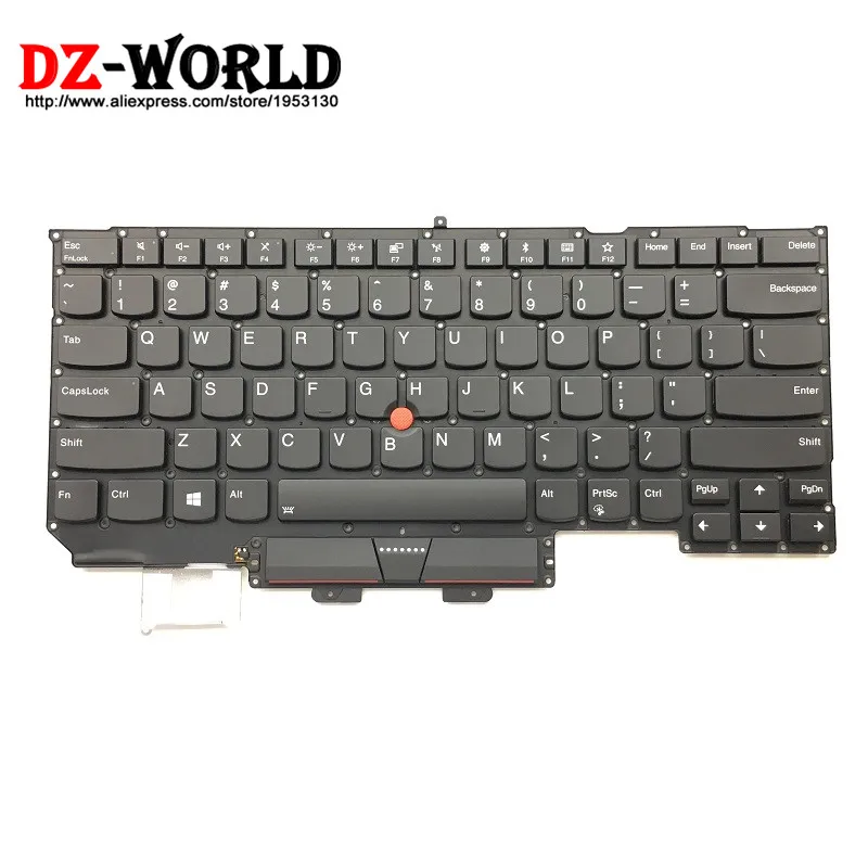 

Оригинальная английская клавиатура с подсветкой для Lenovo Thinkpad X1 Carbon 5-го поколения 5 20K3 20K4, Teclado 01ER623 SN20M08031