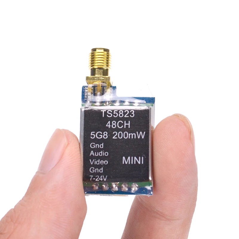 TS5823 5 8G 200mW 48CH AV передатчик модуль (TX) Mini 7 24V для мультироторов квадрокоптера RC