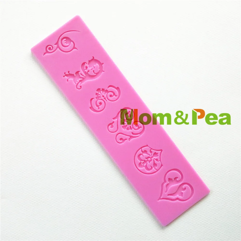 Mom & Pea GX124 Бесплатная доставка Маленькая силиконовая кружевная форма для