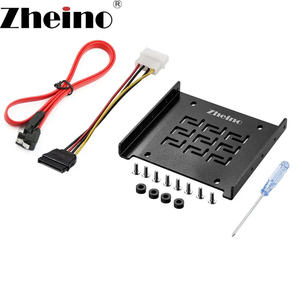 Zheino 2,5 ssd Монтажная Рамка Кронштейн для 2,5 дюймов до 3,5 дюймов жесткий диск 2,5 Holderssd адаптер для оптического привода