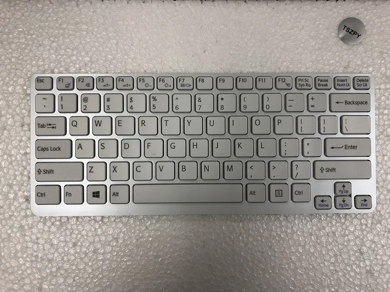 Новая белая клавиатура США для SONY Vaio E14 SVE14 SVE141 SVE 14 SVE14111ELW series без подсветки