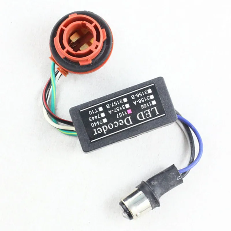 KELIMI 1157 BAY15D Разъем Светодиодная лампа мерцание код ошибки резистор-компенсатор декодер 12V